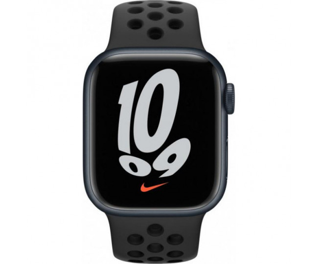 Apple Watch Nike Series 7 GPS 45mm Midnight Aluminum Case w. Anthracite/Black Nike Sport (MKNC3) б/у